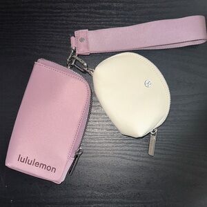 Lululemon Jumbo Purple and White Dual Pouch
